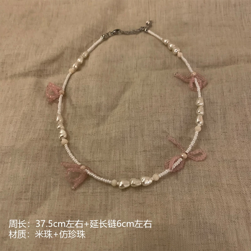 合金莫桑石项链 可调节百搭气质时尚设计感百搭项链9585-02