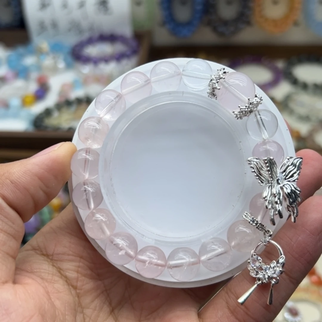 手链未镶嵌水晶粉水晶蝴蝶