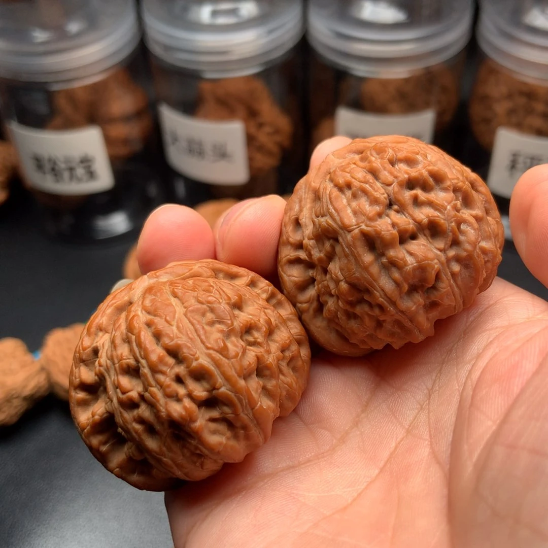 吊坠文玩核桃白狮子41