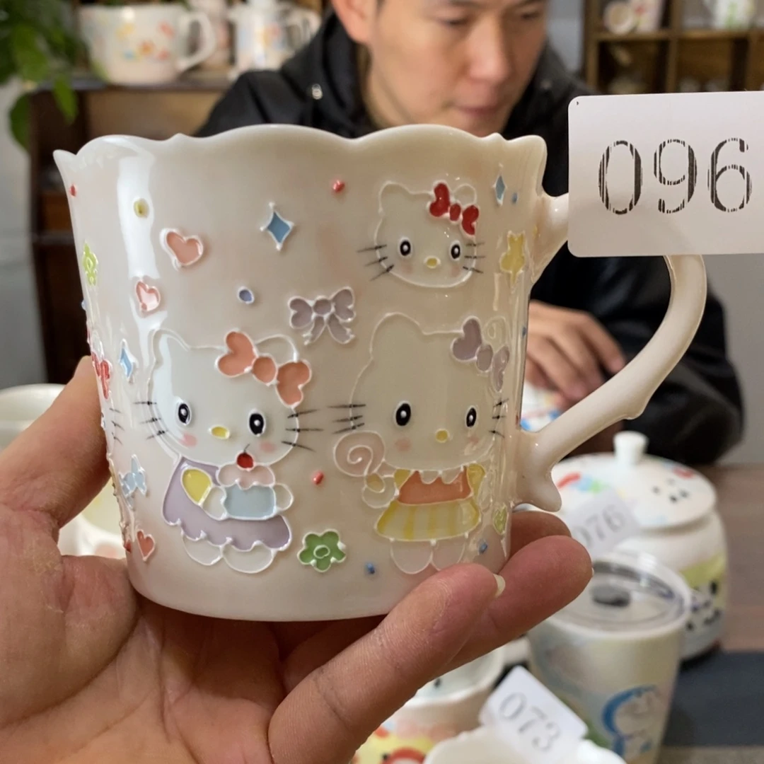 瓷片景德镇釉下彩手绘
