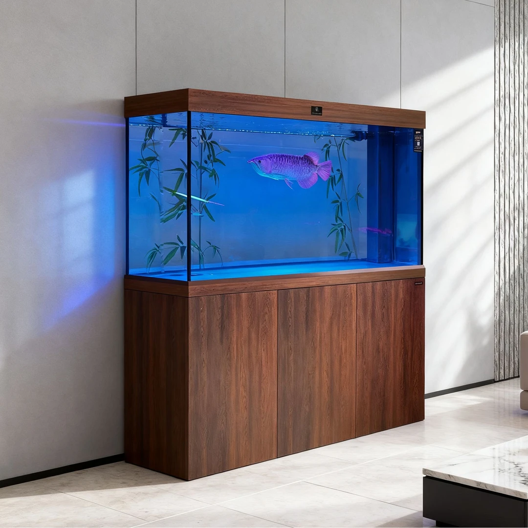 找客服有大折扣抖音款超白底滤客厅鱼缸升级的底滤看图不是CD DC