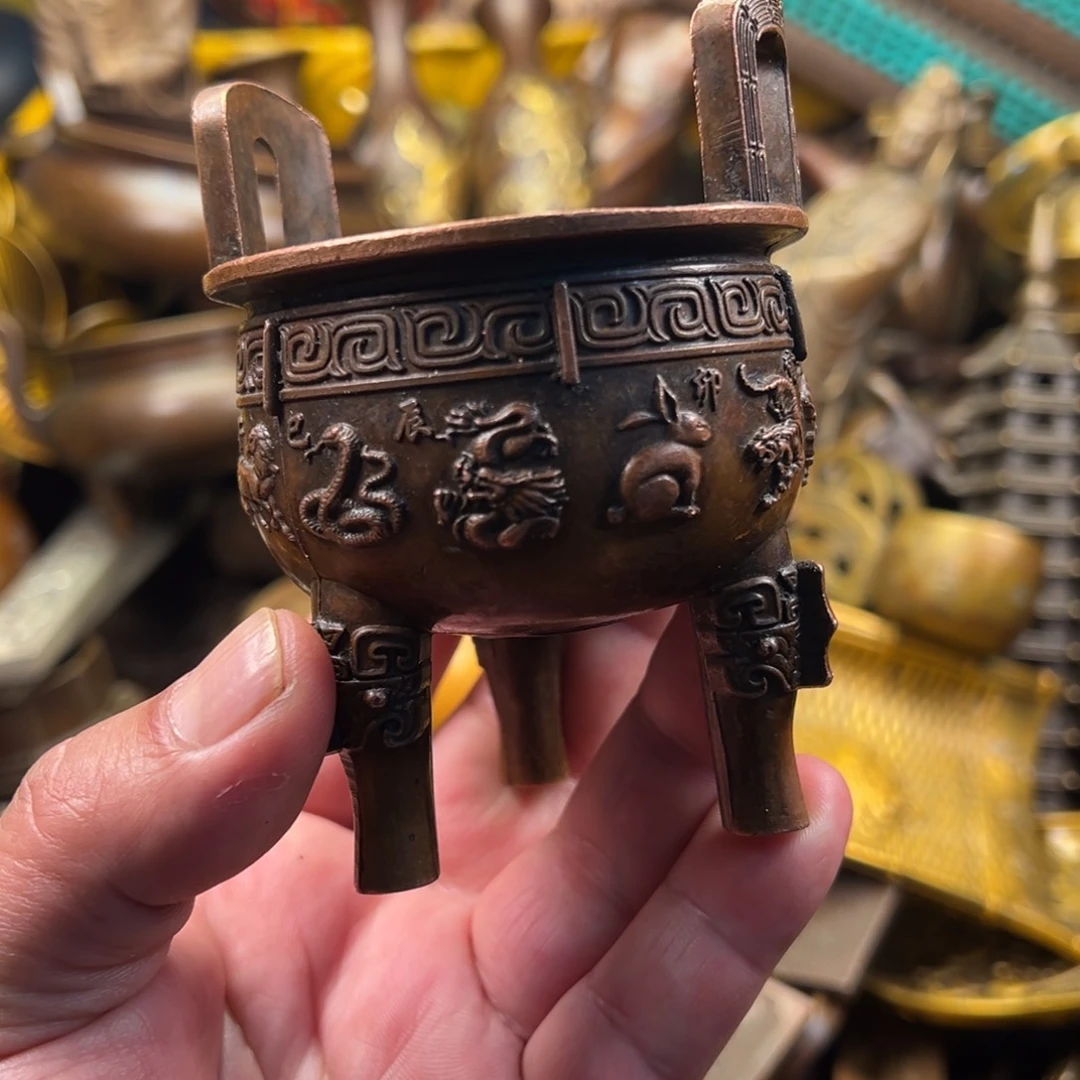 茶壶香炉铜器摆件