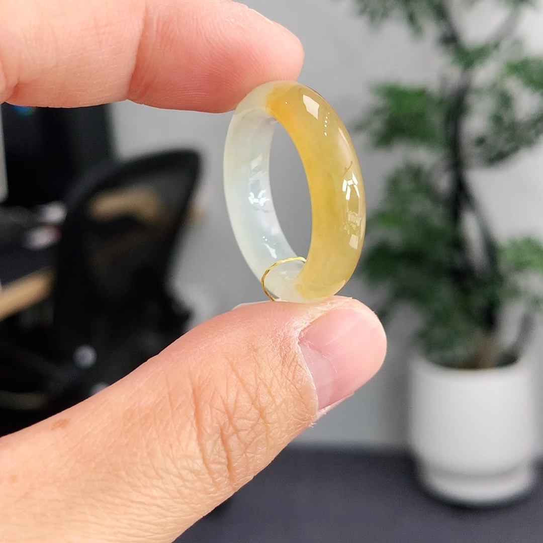 翡翠未镶嵌戒指19-20号