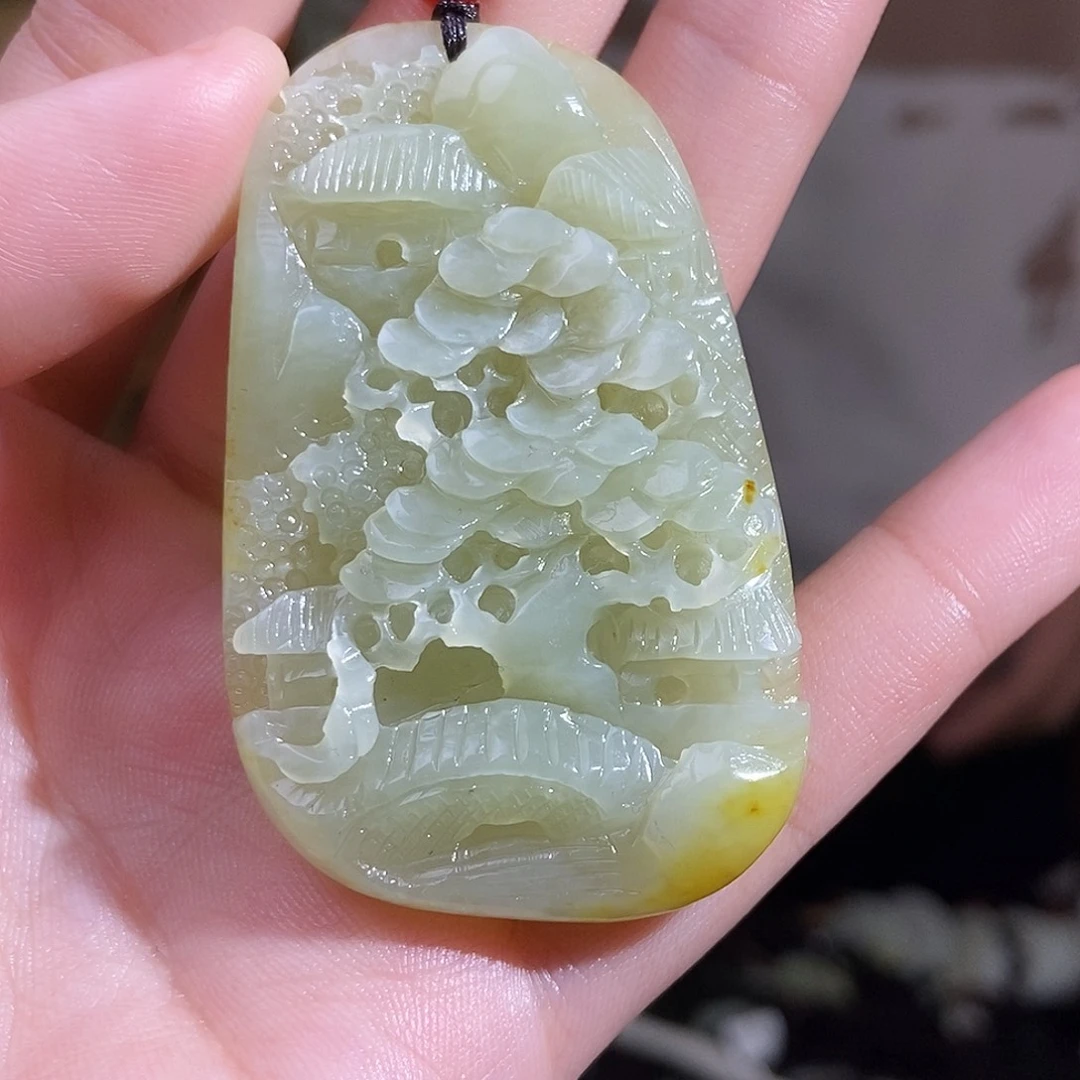 和田玉未镶嵌颈饰