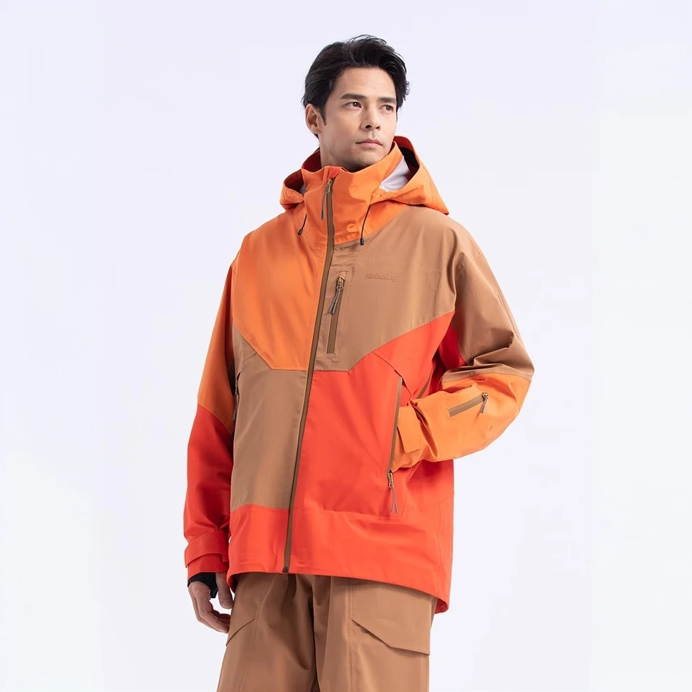 NOBADAY单板滑雪服MAX男款新品3L全压胶户外防风防水撞色滑雪套装