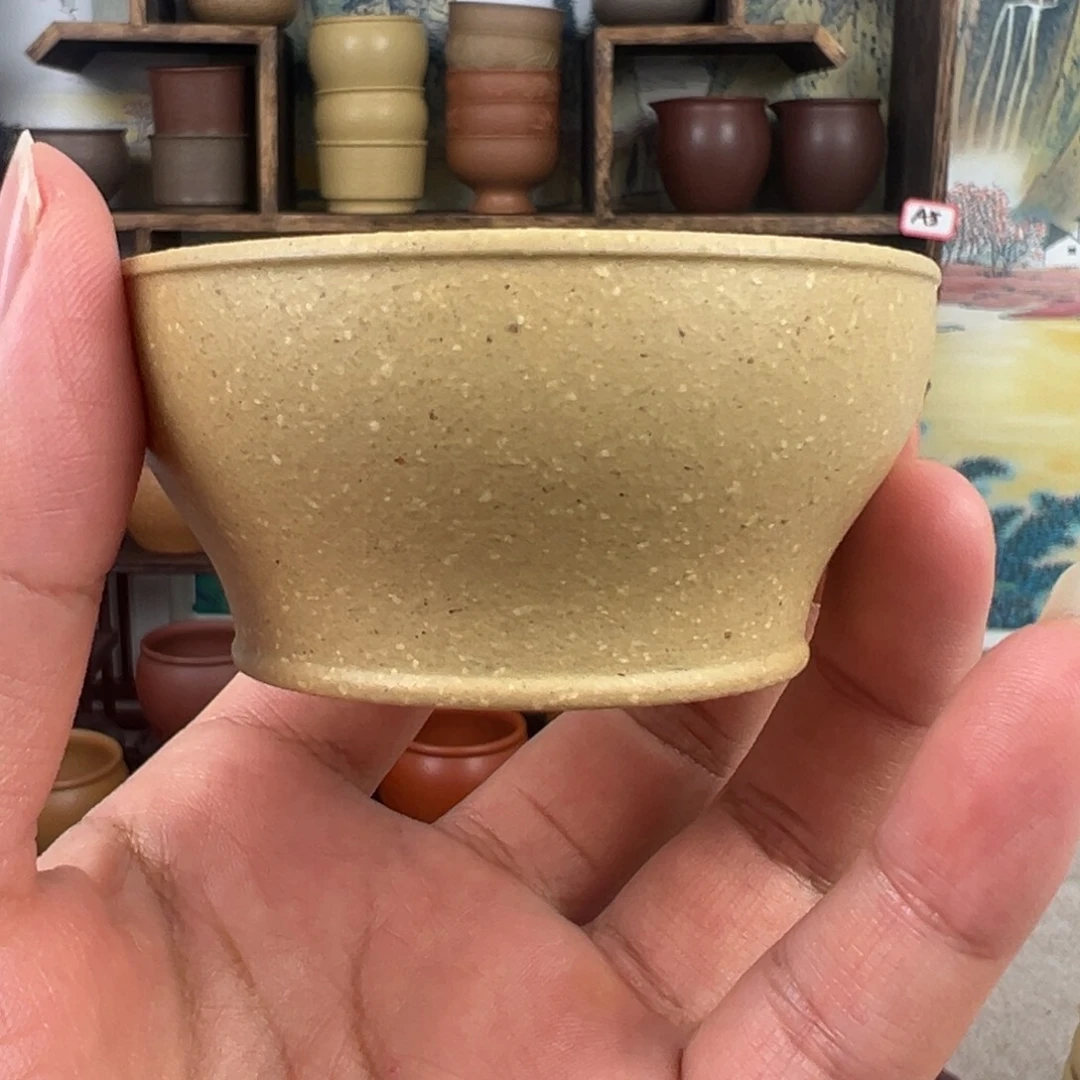 紫砂茶杯拙器甄选，纯原本矿。