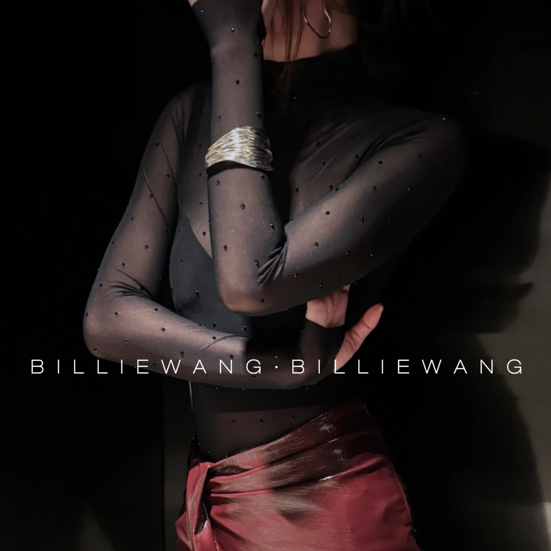 BW独立设计师高定系列｜璀璨｜性感烫钻朦胧打底衫