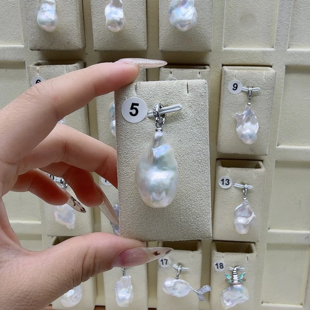 合金淡水珍珠项链