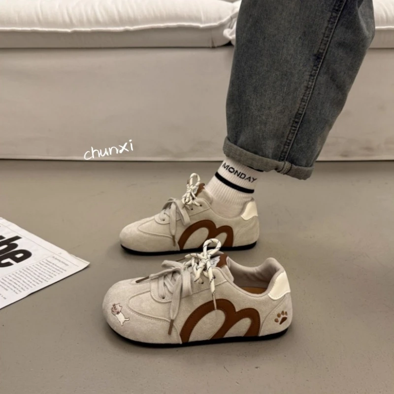 【刘叮咚女鞋】爆款百搭厚底板鞋德训阿甘鞋2025新款轻便休闲面包鞋