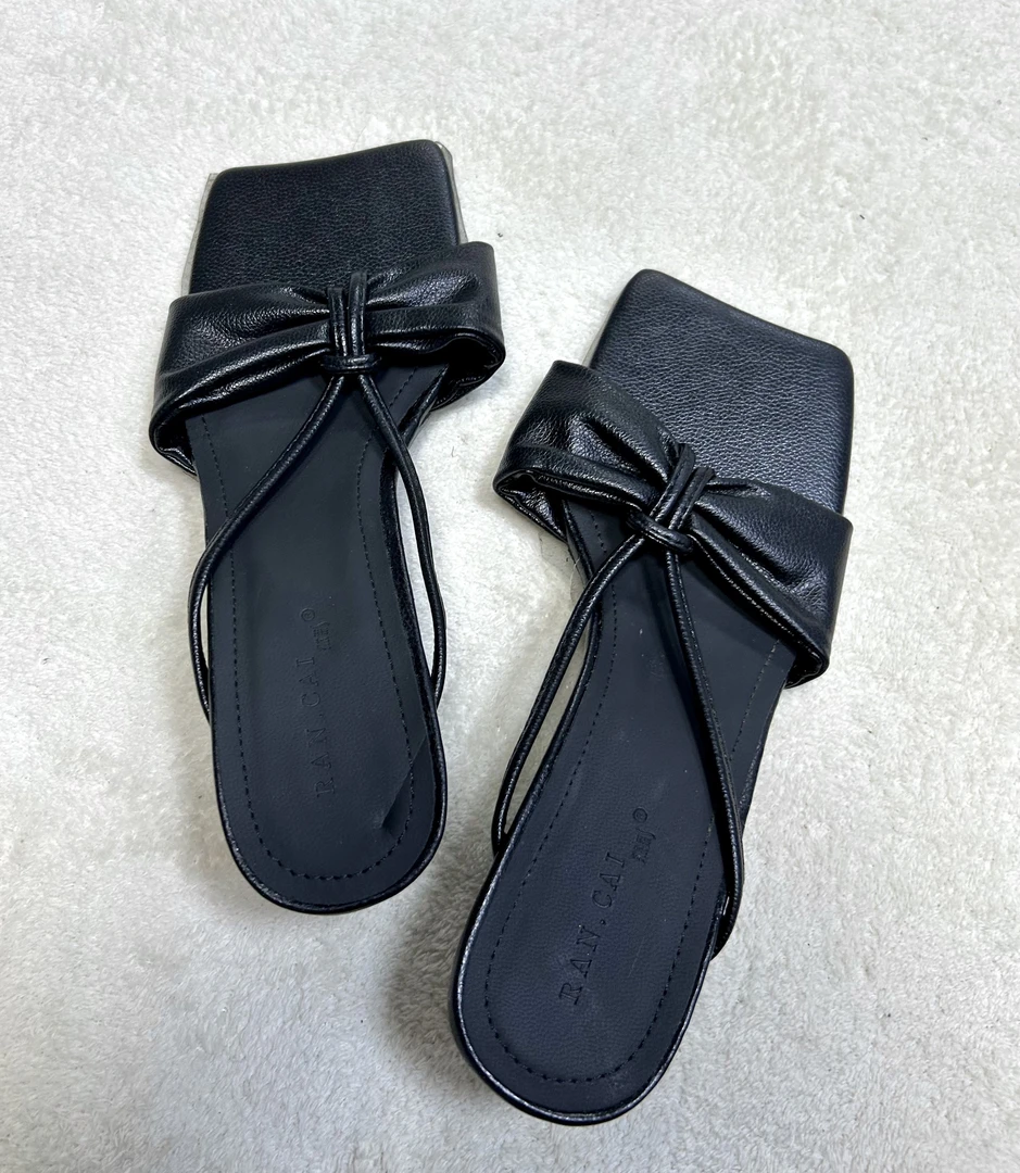 韩系蝴蝶结一字拖