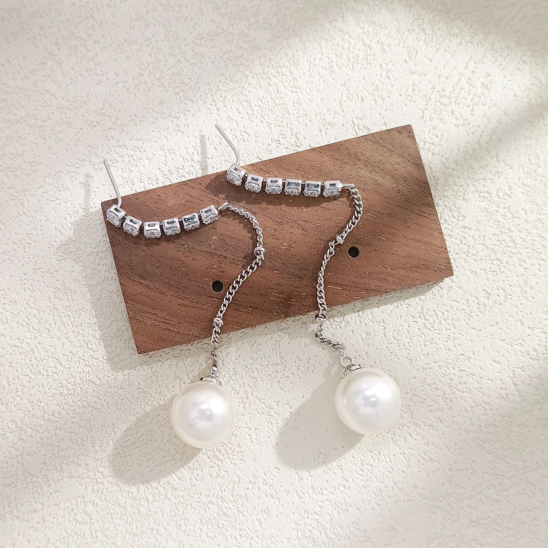 WHLM-002801【珠钰垂绦】耳饰气质百搭时尚