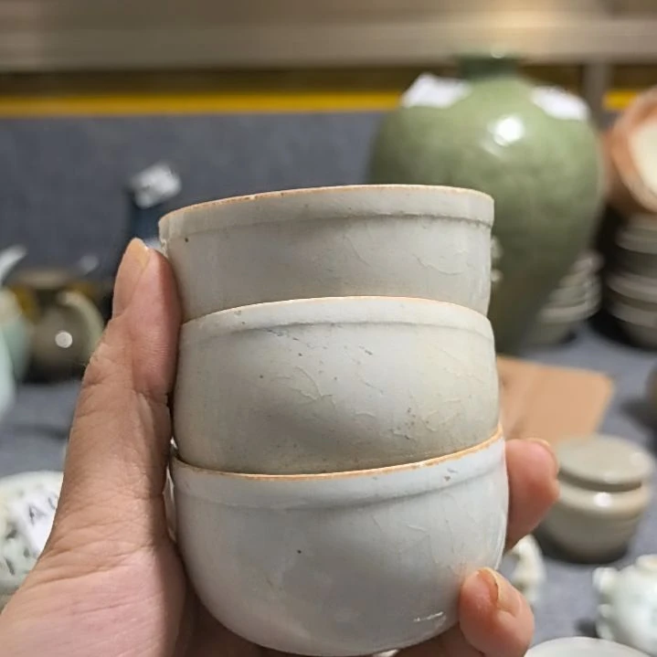 棉麻大*S湖田窑杯3个全品