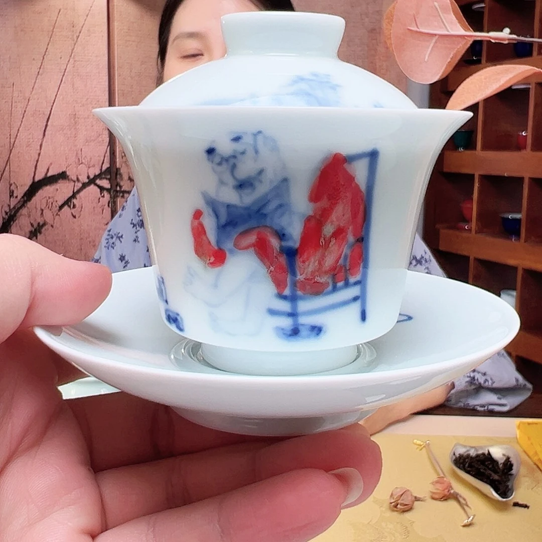 读书是福三才盖碗