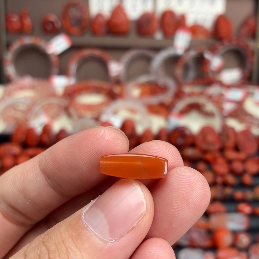 南红玛瑙未镶嵌颈饰勒子6*18