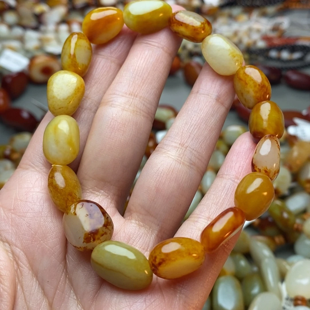 和田玉未镶嵌手链