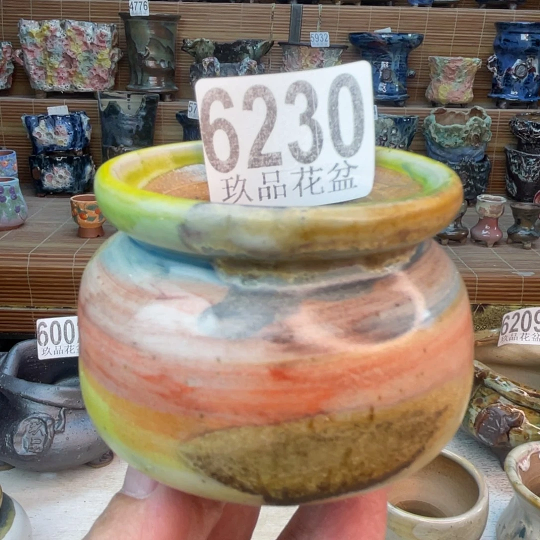 手工花盆默认瑕疵完美者勿拍
