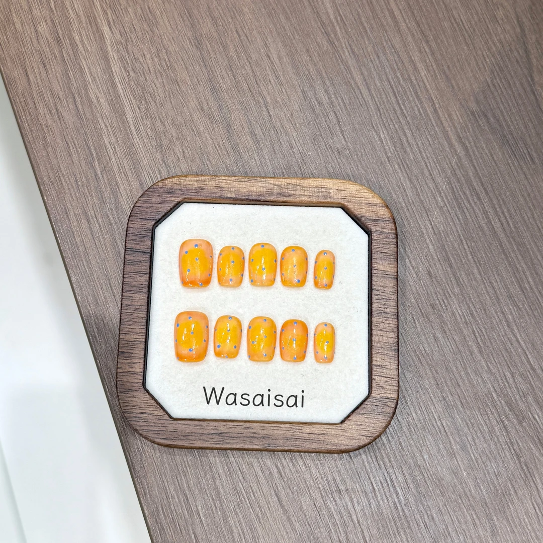 【饼干】现货 哇噻噻轻奢纯手工美甲高级气质定制穿戴甲显白