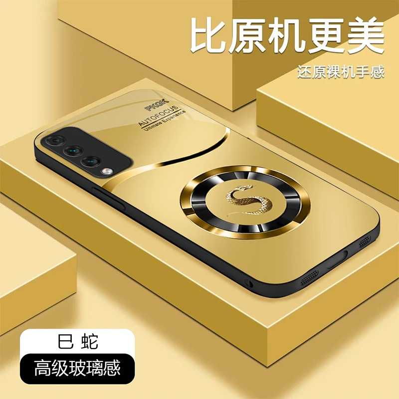 适用华为麦芒10手机壳国潮商务金环生肖全包玻璃防摔刮全