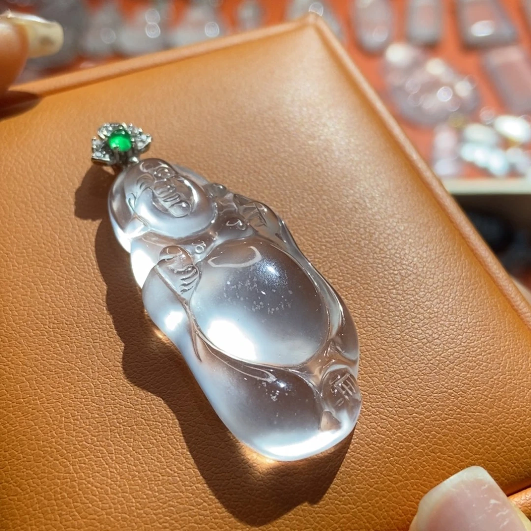 石英质玉银S925镶嵌颈饰