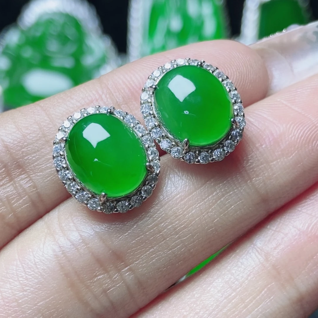 翡翠银S925镶嵌颈饰