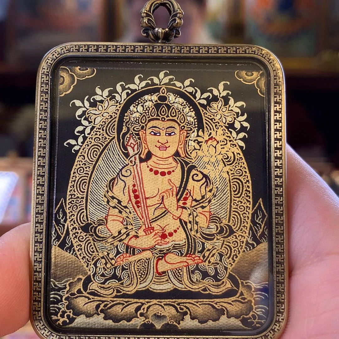 吊坠热贡纯手绘唐卡虚空（原价1388）