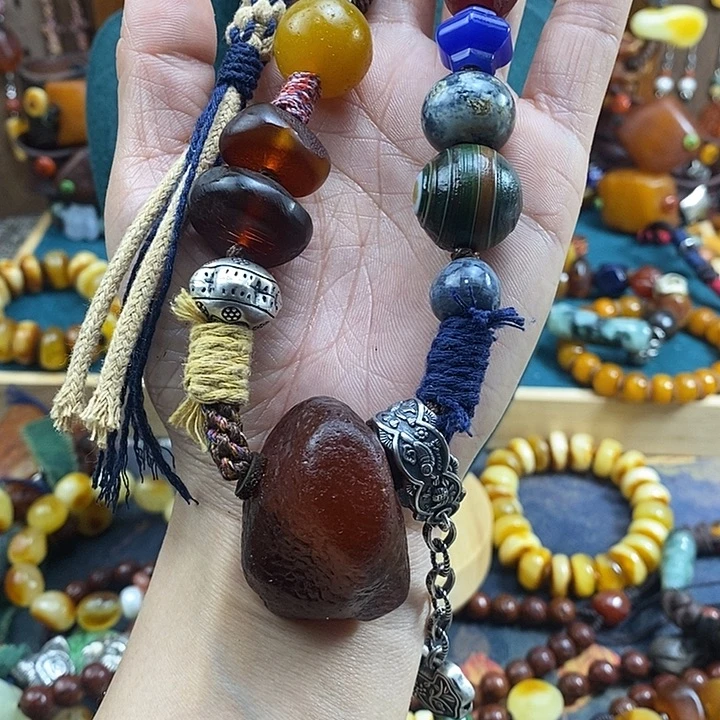 蜜蜡未镶嵌项链项链