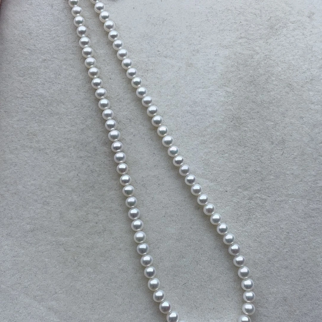 项链37银S925镶嵌淡水珍珠