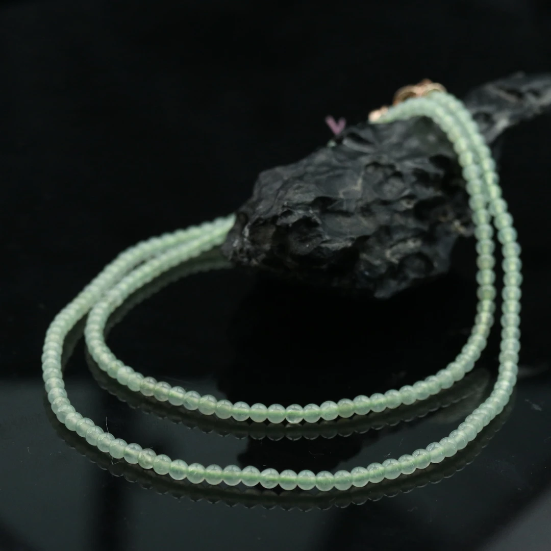 31天然缅甸翡翠A货珠链/700320/上海嘉禾拍卖