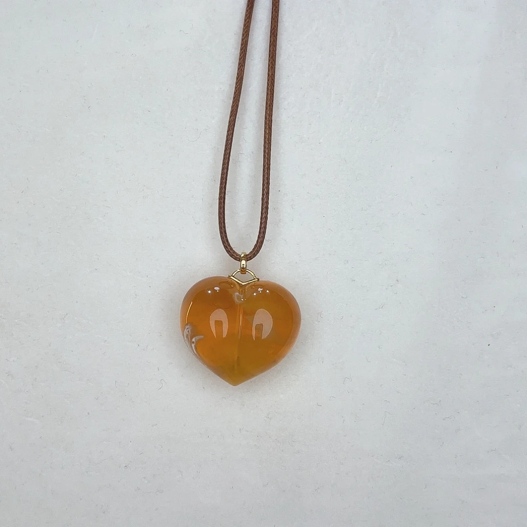 蜜蜡未镶嵌颈饰蜜蜡屁桃