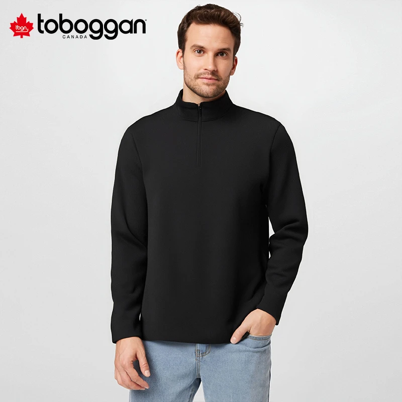 toboggan加拿大雪橇 纯色休闲半拉链卫衣 面料柔顺经典百搭 TB524