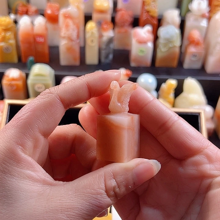 老挝石印石1.9厘米，天鹅