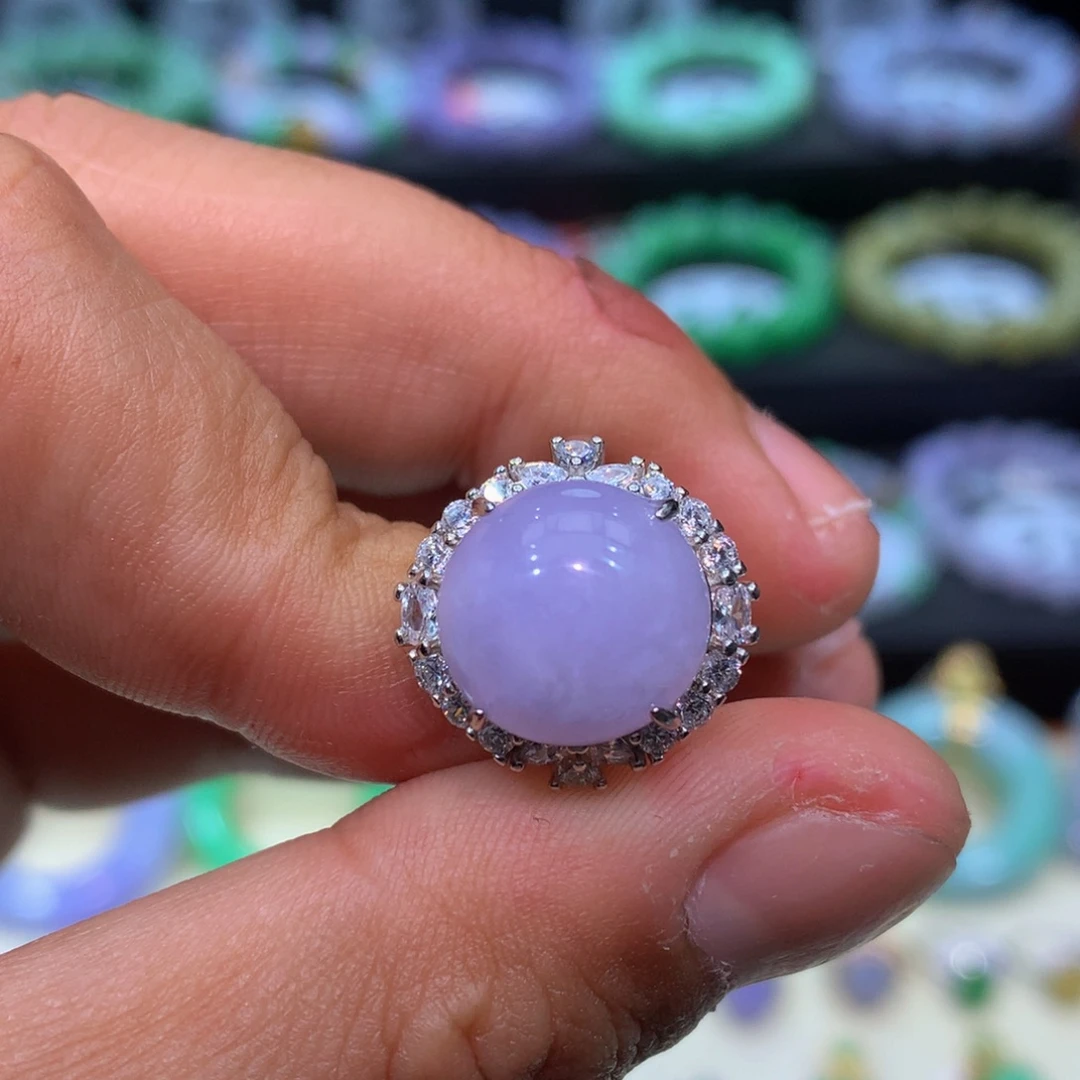 翡翠银S925镶嵌颈饰