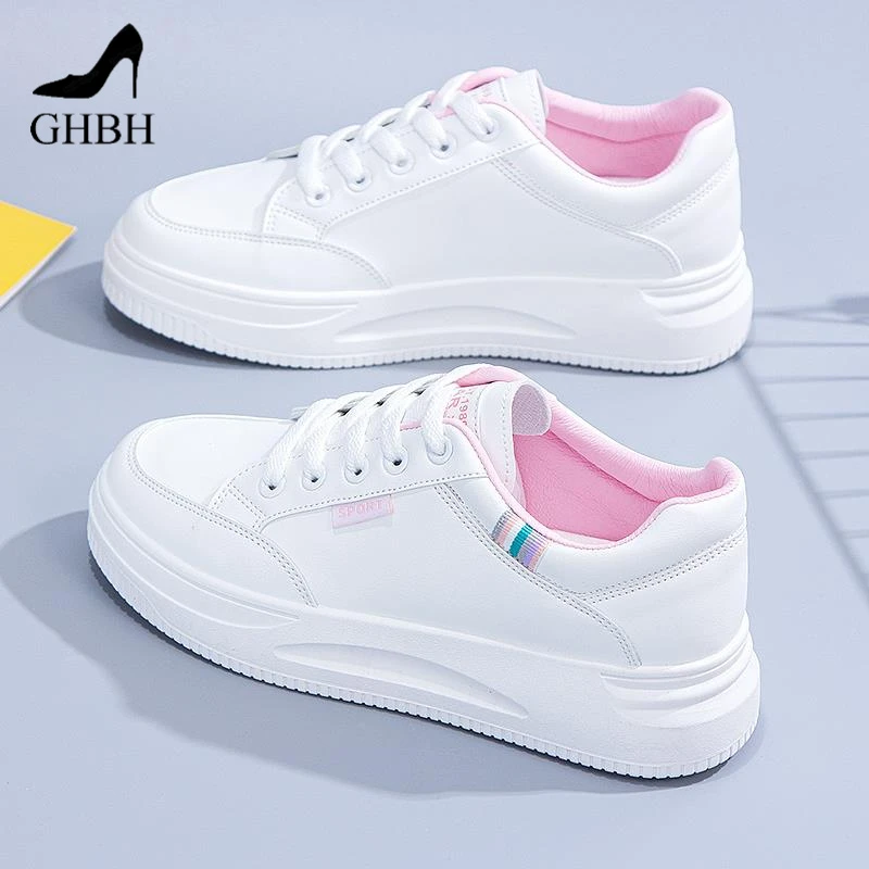 香港小白鞋春2025新款通勤韩动版百搭板鞋女休闲运软底防滑软底