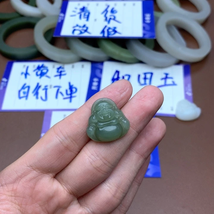 和田玉珠宝半成品未镶嵌多**意