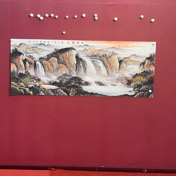 国画国画作品展示展中的
