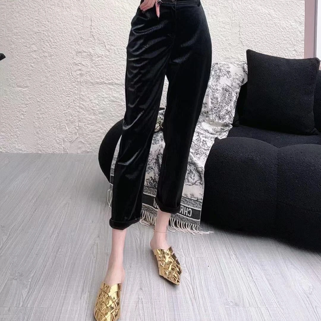 LEDS S346秋季新款显瘦气质百搭休闲裤