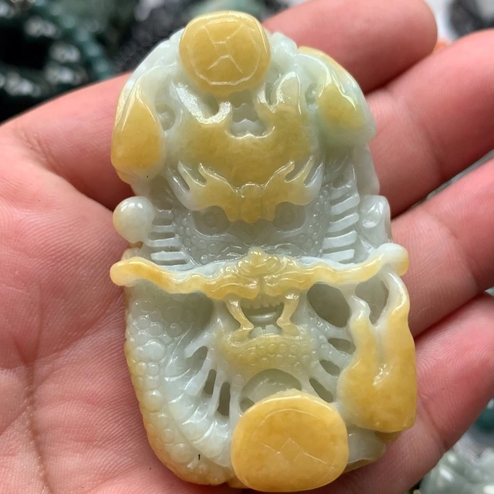 翡翠颈饰未镶嵌保真天然A货翡翠