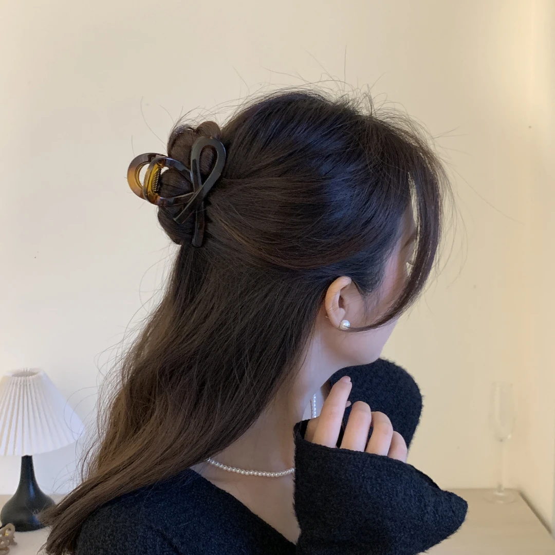 千金风抓夹复古风法式欧美风发夹秋冬头饰可爱百搭