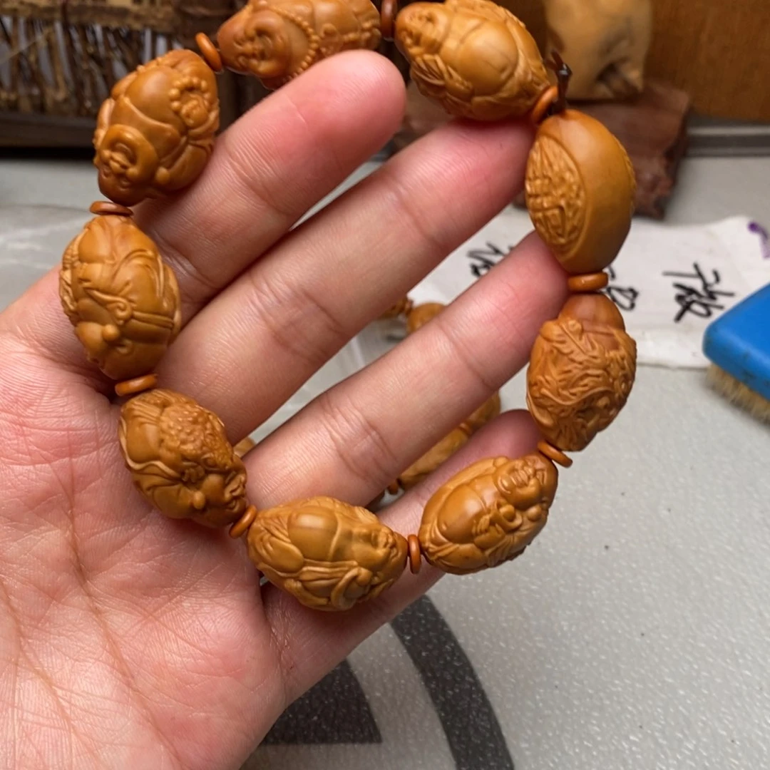 橄榄核手串/手链橄榄核雕刻工艺宇