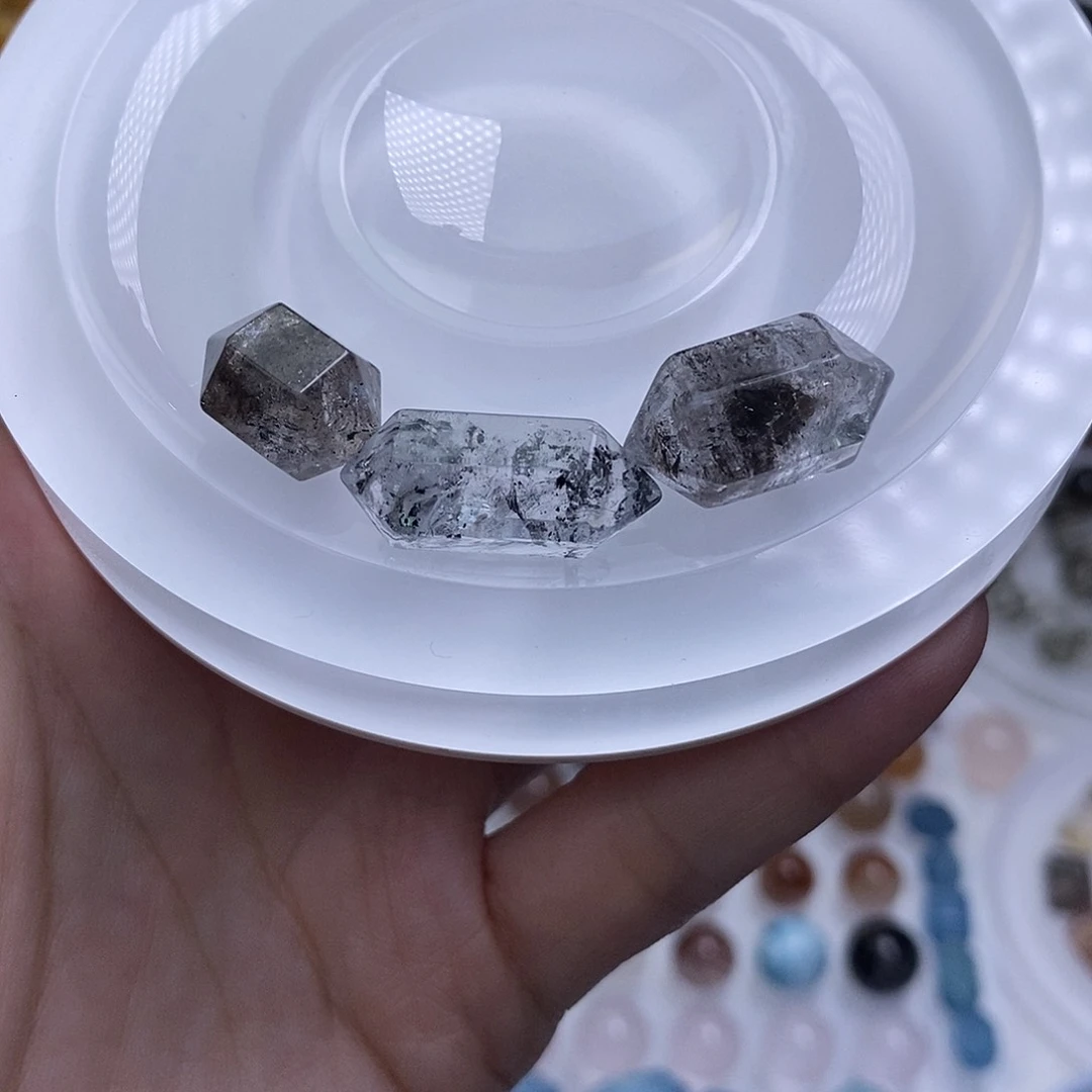 纯****水晶手链未镶嵌闪灵双尖3个