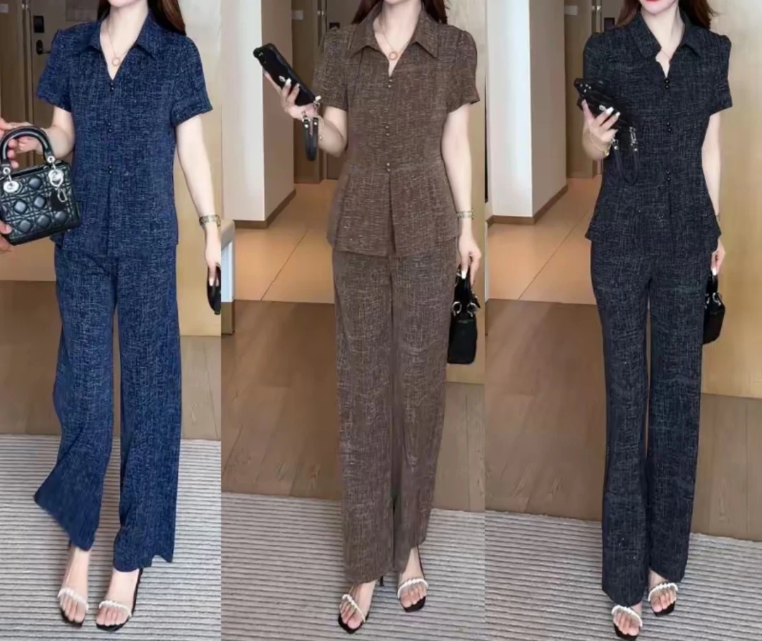 2025夏季新款时尚穿搭气质洋气收腰显瘦不挑人短袖套装