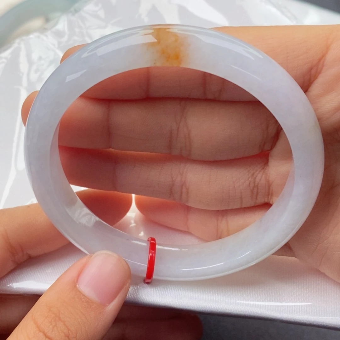 翡翠未镶嵌手镯5859正圈