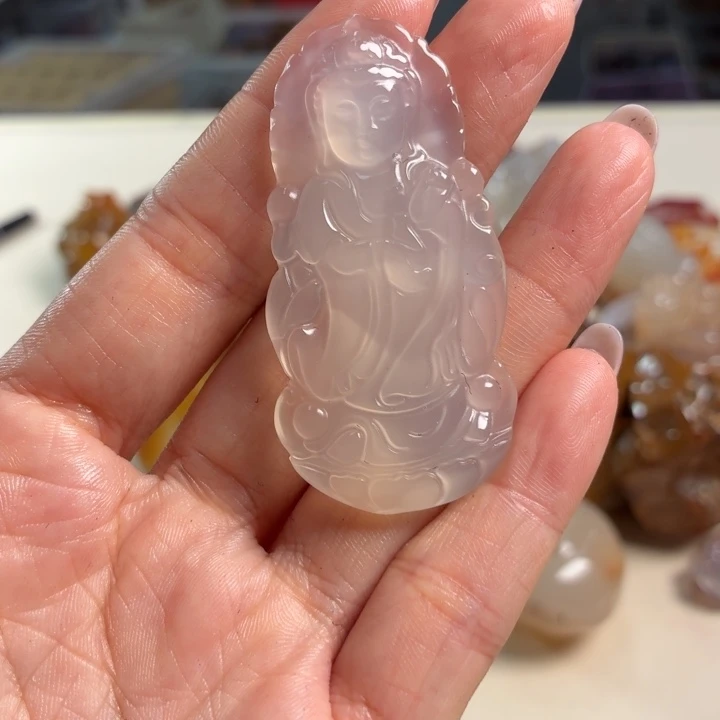 玛瑙/玉髓未镶嵌吊坠(不含链)