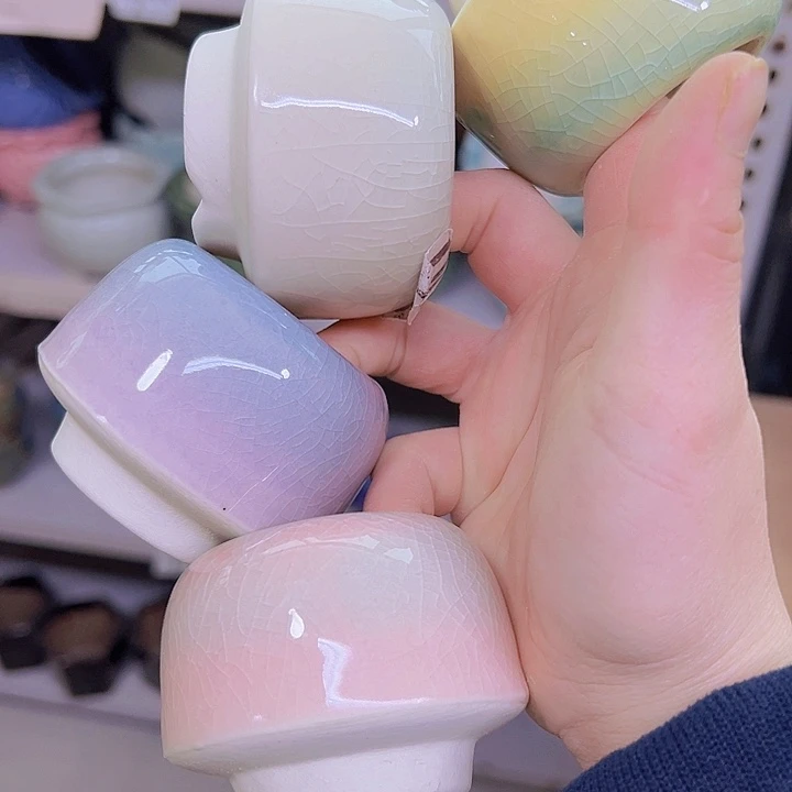 红陶陶瓷花盆当场满12包邮