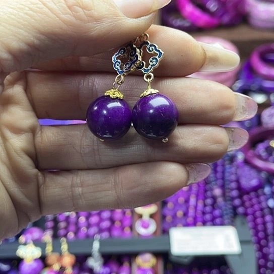 非金属南非老油料14耳坠Q12