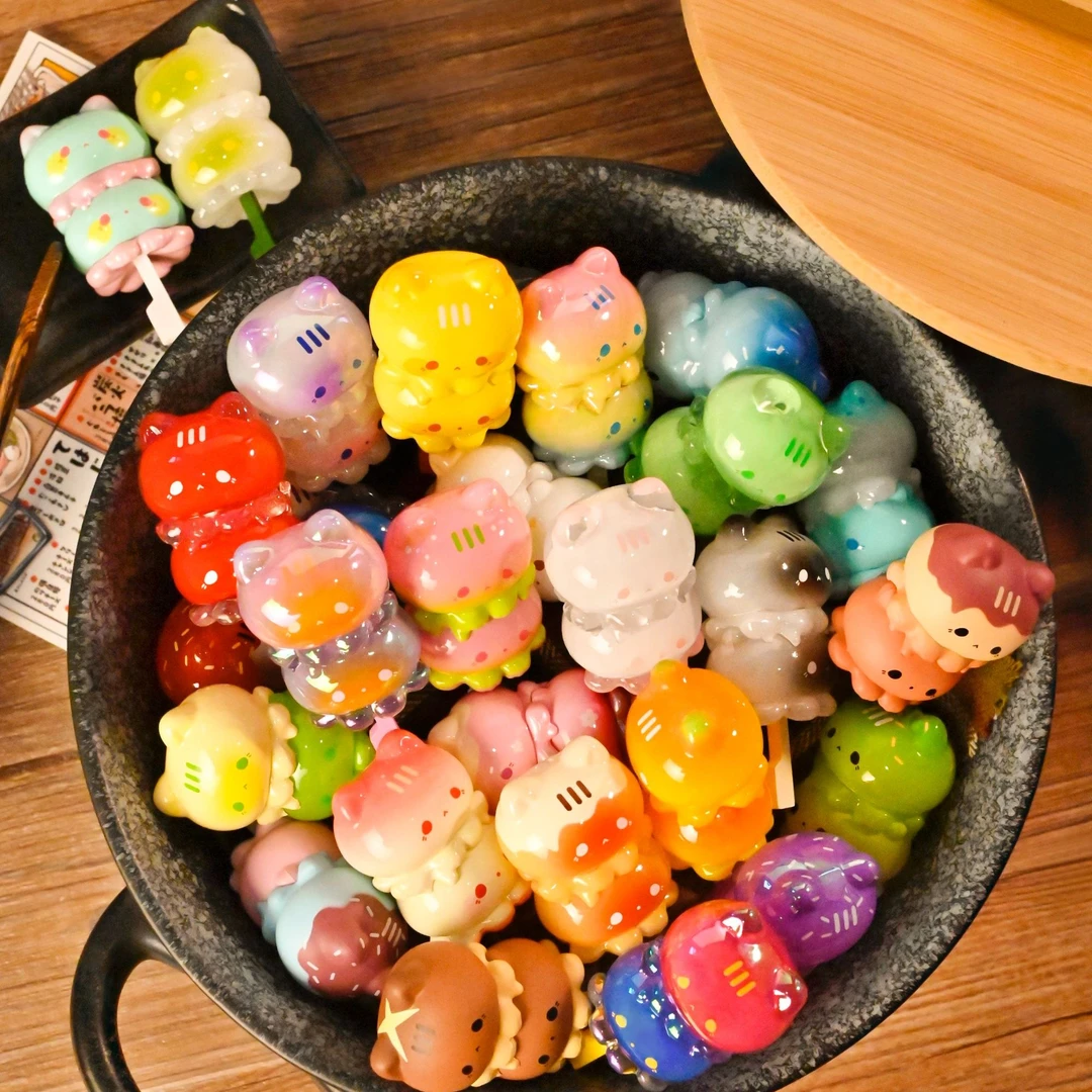 【拆盒】章鱼喵喵关东煮可爱原创盲盒