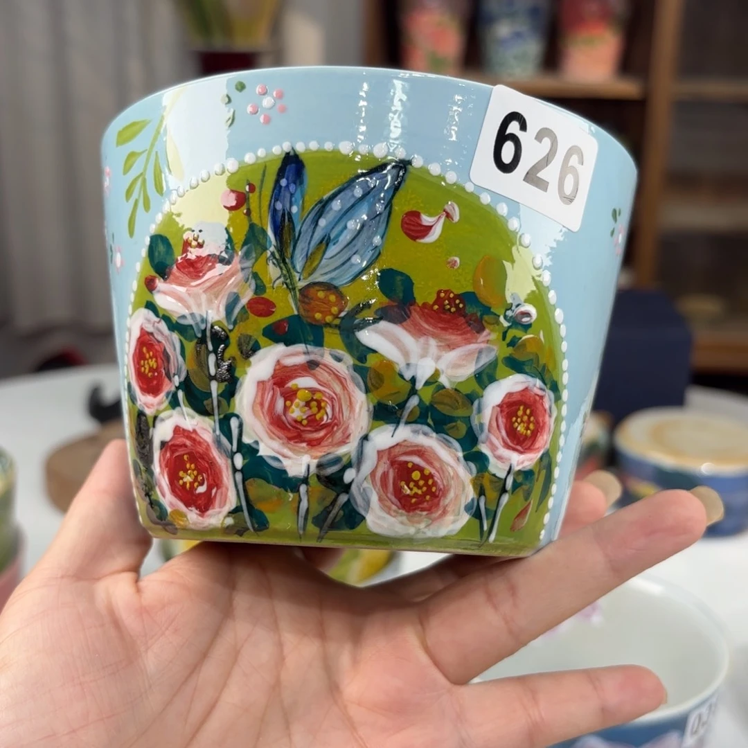 景德镇手绘高温釉下彩陶瓷茶具