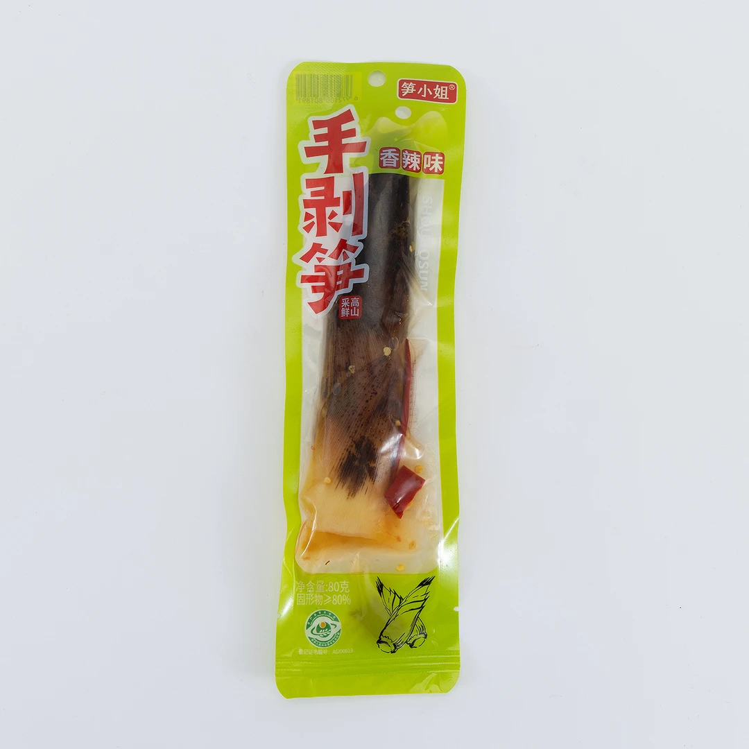 笋小姐80克手剥笋开袋即食香辣泡椒老汤多种口味脆嫩爽网红手剥笋