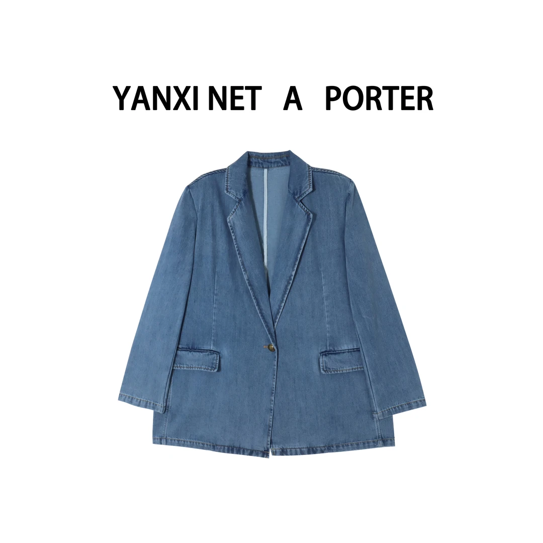 【3.31严选新品】牛仔西装外套