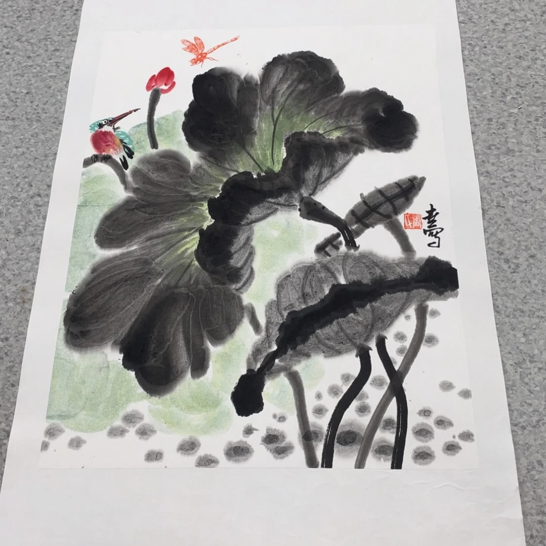 国画1.4平尺国画作品